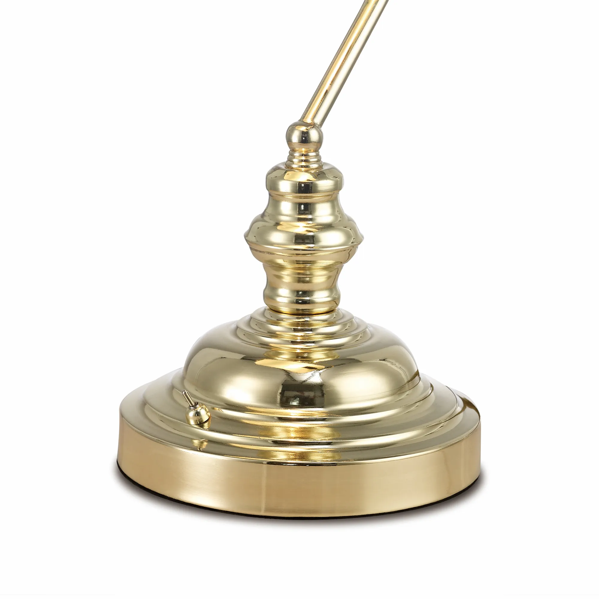 Morgan Glass 42cm 1 Light Table Lamp Polished Brass D0084  Deco Morgan